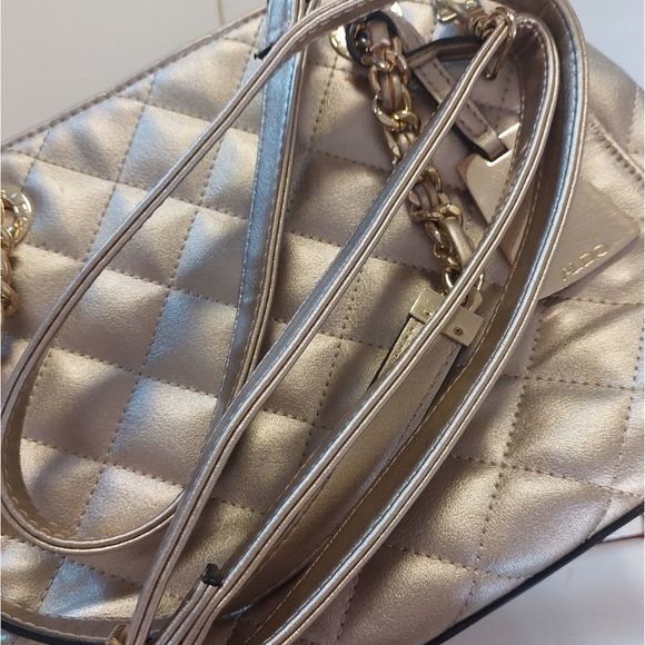 Aldo Quilted Shoulder Bag with Chain Strap - Picture 11 of 12